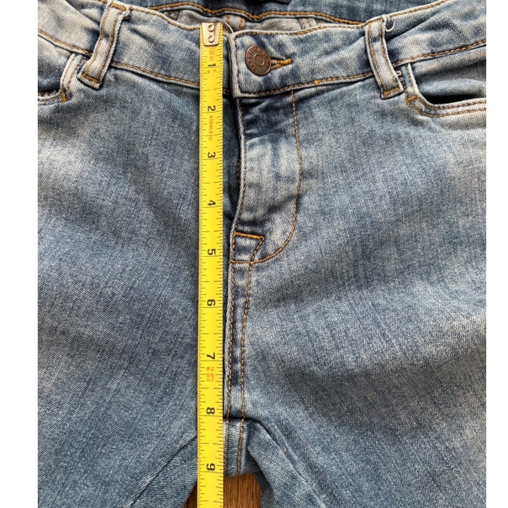 Zara Basic Z1975 Denim Womens Skinny Ankle Zip Jeans Blue Medium Wash Size 6 - Picture 4 of 9